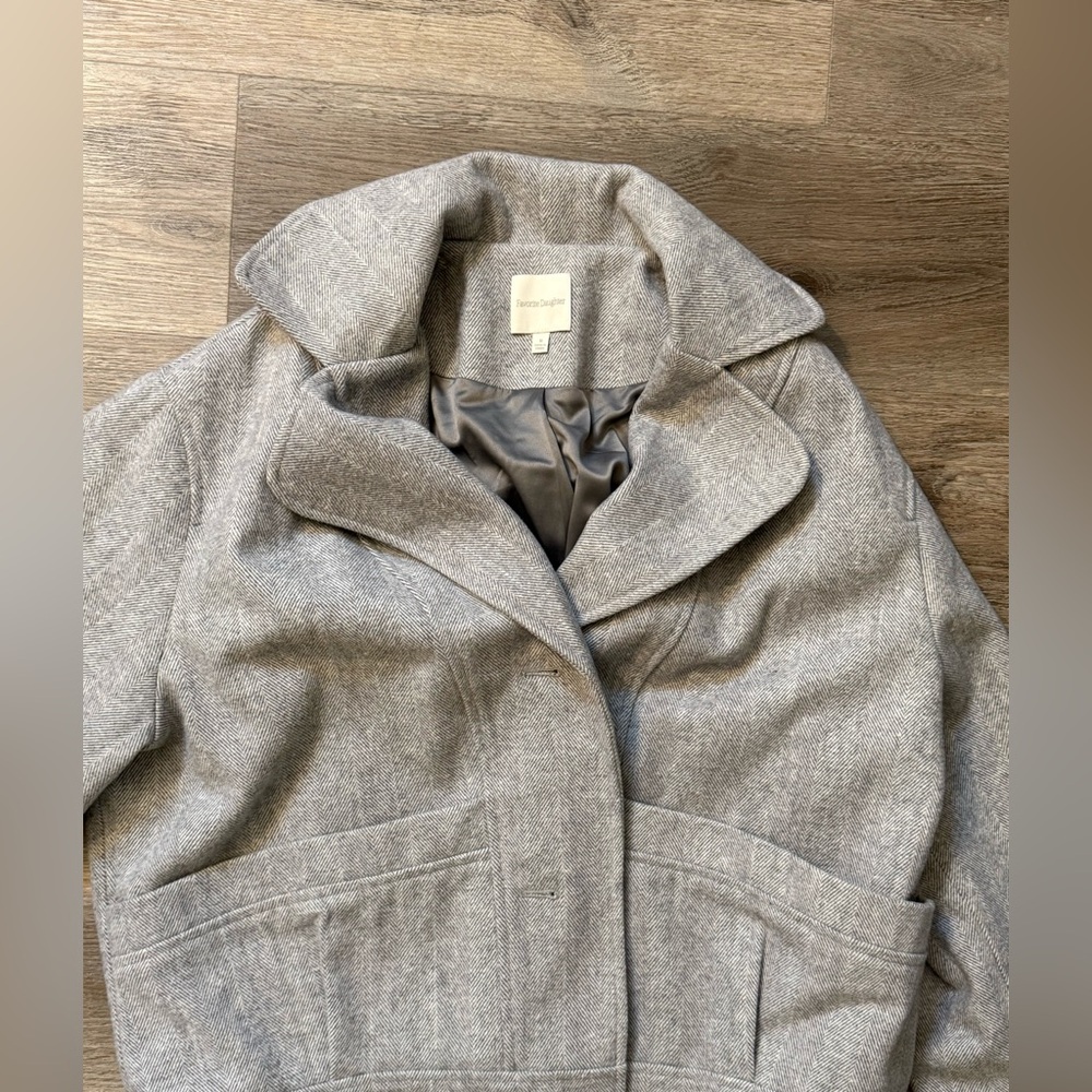 Favorite Daughter Gray Women's Pea Coat